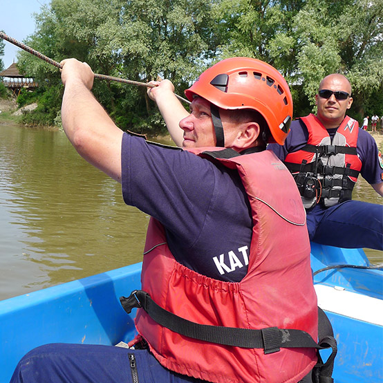 Disaster preparedness training on the Hungarian/Romanian border 
